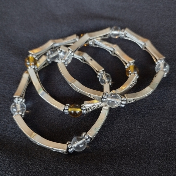Silver Beaded Bracelet Set - Picture 6 of 8